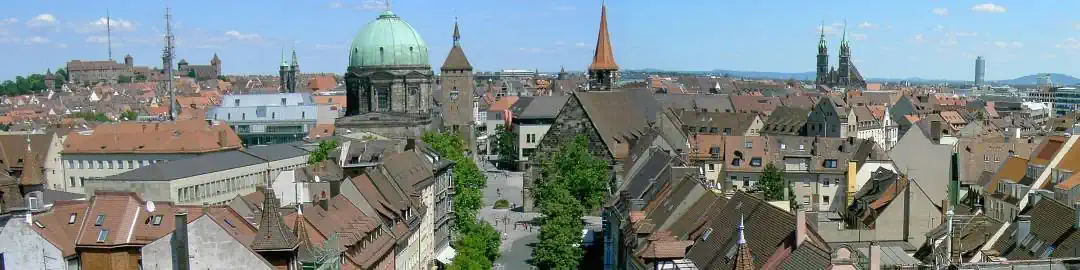 Detektive observieren in Nürnberg und Umland Die Skyline von Nürnberg als Symbol für Detektivarbeit