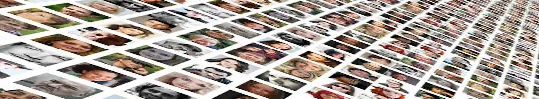 Detektive suchen und finden vermisste Personen Fotomontage als Synonym für vermisste Personen